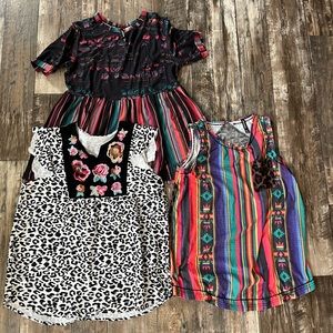 3 boutique tops all size MEDIUM